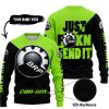 JUST FKCN SEND IT - 3D ALL OVER PRINTED - CAN AM GREEN 1 - SWEATER UGLY