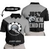 JUST FKCN SEND IT - 3D ALL OVER PRINTED - CAN AM GREY - POLO SHIRT