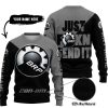 JUST FKCN SEND IT - 3D ALL OVER PRINTED - CAN AM GREY - SWEATER UGLY
