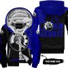 JUST FKCN SEND IT - 3D ALL OVER PRINTED - CAN AM NAVY - FLEECE ZIP HOODIE