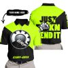 JUST FKCN SEND IT - 3D ALL OVER PRINTED - CAN AM NEON - POLO SHIRT