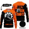 JUST FKCN SEND IT - 3D ALL OVER PRINTED - CAN AM ORANGE - SWEATER UGLY