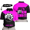 JUST FKCN SEND IT - 3D ALL OVER PRINTED - CAN AM PINK - POLO SHIRT