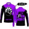 JUST FKCN SEND IT - 3D ALL OVER PRINTED - CAN AM PURPLE - LONG SLEEVE POLO SHIRT