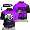 JUST FKCN SEND IT - 3D ALL OVER PRINTED - CAN AM PURPLE - POLO SHIRT