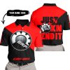 JUST FKCN SEND IT - 3D ALL OVER PRINTED - CAN AM RED - POLO SHIRT