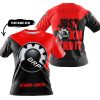 JUST FKCN SEND IT - 3D ALL OVER PRINTED - CAN AM RED - T-SHIRT