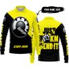 JUST FKCN SEND IT - 3D ALL OVER PRINTED - CAN AM YELLOW - LONG SLEEVE POLO SHIRT