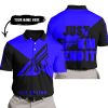 JUST FKCN SEND IT - 3D ALL OVER PRINTED - FLY RACING BLUE - POLO SHIRT
