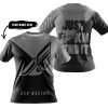 JUST FKCN SEND IT - 3D ALL OVER PRINTED - FLY RACING GREY - T-SHIRT
