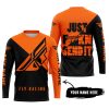 JUST FKCN SEND IT - 3D ALL OVER PRINTED - FLY RACING ORANGE - JERSEY