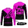 JUST FKCN SEND IT - 3D ALL OVER PRINTED - FLY RACING PINK - JERSEY