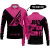 JUST FKCN SEND IT - 3D ALL OVER PRINTED - FLY RACING PINK 1 - LONG SLEEVE POLO SHIRT