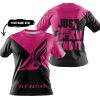 JUST FKCN SEND IT - 3D ALL OVER PRINTED - FLY RACING PINK 1 - T-SHIRT