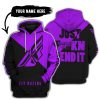 JUST FKCN SEND IT - 3D ALL OVER PRINTED - FLY RACING PURPLE