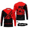 JUST FKCN SEND IT - 3D ALL OVER PRINTED - FLY RACING RED - JERSEY