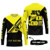JUST FKCN SEND IT - 3D ALL OVER PRINTED - FLY RACING YELLOW - JERSEY