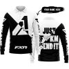 JUST FKCN SEND IT - 3D ALL OVER PRINTED - FXR WHITE - LONG SLEEVE POLO SHIRT