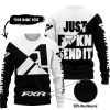 JUST FKCN SEND IT - 3D ALL OVER PRINTED - FXR WHITE - SWEATER UGLY