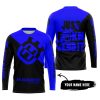 JUST FKCN SEND IT - 3D ALL OVER PRINTED - HUSQVARNA BLUE - JERSEY