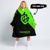 JUST FKCN SEND IT - 3D ALL OVER PRINTED - HUSQVARNA GREEN - OODIE BLANKET HOODIE