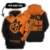 JUST FKCN SEND IT - 3D ALL OVER PRINTED - HUSQVARNA ORANGE