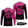 JUST FKCN SEND IT - 3D ALL OVER PRINTED - HUSQVARNA PINK 1 - JERSEY