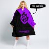 JUST FKCN SEND IT - 3D ALL OVER PRINTED - HUSQVARNA PURPLE - OODIE BLANKET HOODIE