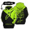 TILL THE FUCKIN FREAKIN TRAINING WHEEL FALL OFF - 3D ALL OVER PRINTED - ALPINESTARS - NEON