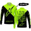 TILL THE FUCKIN FREAKIN TRAINING WHEEL FALL OFF - 3D ALL OVER PRINTED - ALPINESTARS - NEON - LONG SLEEVE POLO SHIRT