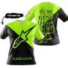 TILL THE FUCKIN FREAKIN TRAINING WHEEL FALL OFF - 3D ALL OVER PRINTED - ALPINESTARS - NEON - T-SHIRT