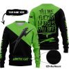 TILL THE FUCKIN FREAKIN TRAINING WHEEL FALL OFF - 3D ALL OVER PRINTED - ARCTIC-CAT GREEN - SWEATER UGLY