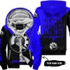 TILL THE FUCKIN FREAKIN TRAINING WHEEL FALL OFF - 3D ALL OVER PRINTED - CAN AM BLUE - FLEECE ZIP HOODIE