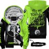 TILL THE FUCKIN FREAKIN TRAINING WHEEL FALL OFF - 3D ALL OVER PRINTED - CAN AM GREEN 1 - FLEECE ZIP HOODIE
