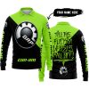 TILL THE FUCKIN FREAKIN TRAINING WHEEL FALL OFF - 3D ALL OVER PRINTED - CAN AM GREEN 1 - LONG SLEEVE POLO SHIRT