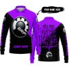 TILL THE FUCKIN FREAKIN TRAINING WHEEL FALL OFF - 3D ALL OVER PRINTED - CAN AM PURPLE - LONG SLEEVE POLO SHIRT