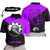 TILL THE FUCKIN FREAKIN TRAINING WHEEL FALL OFF - 3D ALL OVER PRINTED - CAN AM PURPLE - POLO SHIRT