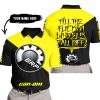 TILL THE FUCKIN FREAKIN TRAINING WHEEL FALL OFF - 3D ALL OVER PRINTED - CAN AM YELLOW - POLO SHIRT