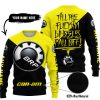 TILL THE FUCKIN FREAKIN TRAINING WHEEL FALL OFF - 3D ALL OVER PRINTED - CAN AM YELLOW - SWEATER UGLY