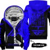 TILL THE FUCKIN FREAKIN TRAINING WHEEL FALL OFF - 3D ALL OVER PRINTED - FLY RACING BLUE - FLEECE ZIP HOODIE