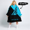 TILL THE FUCKIN FREAKIN TRAINING WHEEL FALL OFF - 3D ALL OVER PRINTED - FLY RACING SKY BLUE - OODIE BLANKET HOODIE