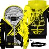 TILL THE FUCKIN FREAKIN TRAINING WHEEL FALL OFF - 3D ALL OVER PRINTED - FLY RACING YELLOW - FLEECE ZIP HOODIE