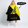 TILL THE FUCKIN FREAKIN TRAINING WHEEL FALL OFF - 3D ALL OVER PRINTED - FLY RACING YELLOW - OODIE BLANKET HOODIE
