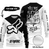 TILL THE FUCKIN FREAKIN TRAINING WHEEL FALL OFF - 3D ALL OVER PRINTED - FOX RACING - BLACK - SWEATER UGLY