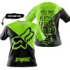 TILL THE FUCKIN FREAKIN TRAINING WHEEL FALL OFF - 3D ALL OVER PRINTED - FOX RACING - GREEN 1 - T-SHIRT