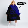TILL THE FUCKIN FREAKIN TRAINING WHEEL FALL OFF - 3D ALL OVER PRINTED - FOX RACING - NAVY - OODIE BLANKET HOODIE