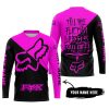 TILL THE FUCKIN FREAKIN TRAINING WHEEL FALL OFF - 3D ALL OVER PRINTED - FOX RACING - PINK - JERSEY