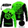 TILL THE FUCKIN FREAKIN TRAINING WHEEL FALL OFF - 3D ALL OVER PRINTED - HUSQVARNA GREEN - SWEATER UGLY