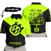 TILL THE FUCKIN FREAKIN TRAINING WHEEL FALL OFF - 3D ALL OVER PRINTED - HUSQVARNA NEON - POLO SHIRT