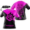 TILL THE FUCKIN FREAKIN TRAINING WHEEL FALL OFF - 3D ALL OVER PRINTED - HUSQVARNA PINK - T-SHIRT